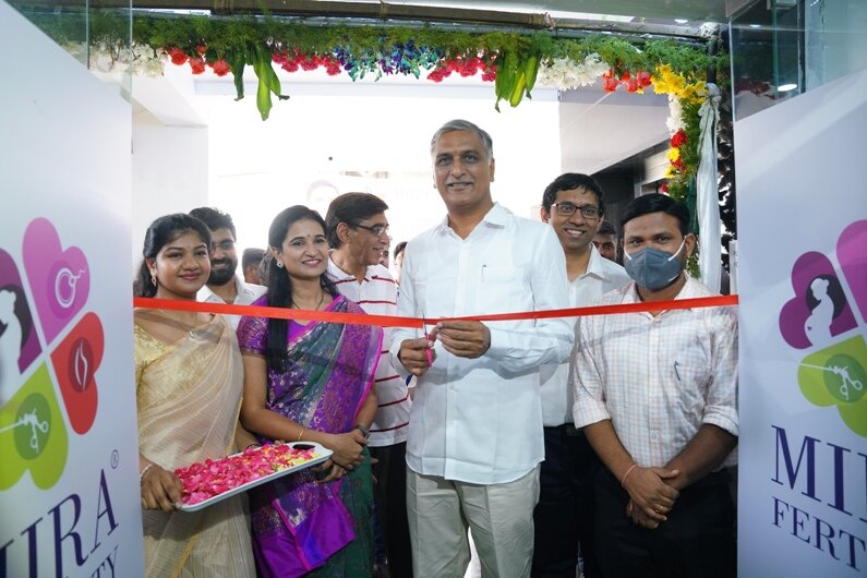 Minister harishrao inaugurated mira fertility