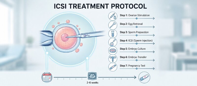 ICSI Treatment Process Fertilica IVF Hyderabad ICSI Treatment Procedure