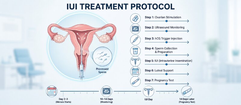 IUI Treatment Process Fertilica IVF Hyderabad IUI Treatment Procedure